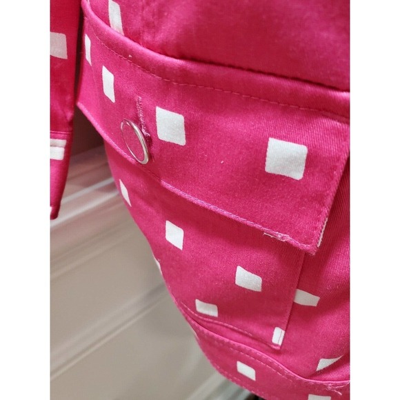 CJ Bank Women Solid Pink Cotton Long Sleeve Buttons Front Casual Jacket Size 2X - Picture 5 of 11